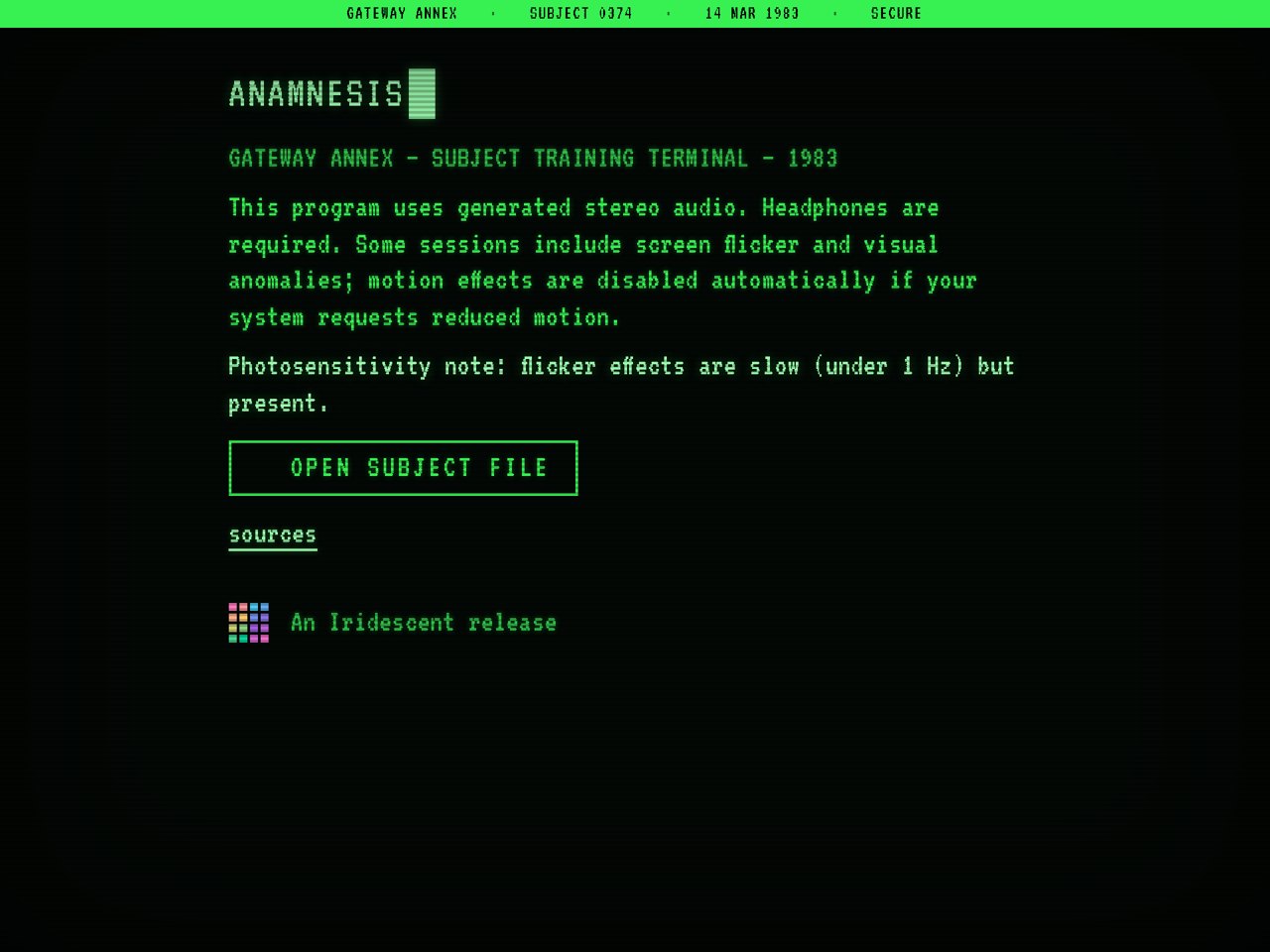 ANAMNESIS